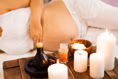 Woman having Pregnancy Massage